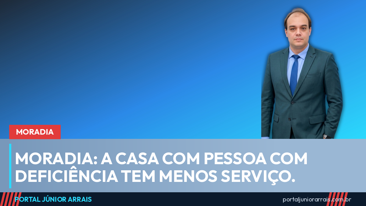 Arte do Portal Júnior Arrais sobre os dados de moradia do Censo 2022 do IBGE