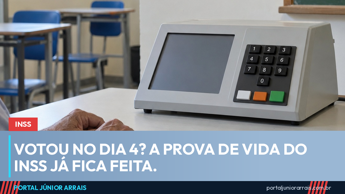 Quem votar em 4 de outubro já faz a prova de vida do INSS